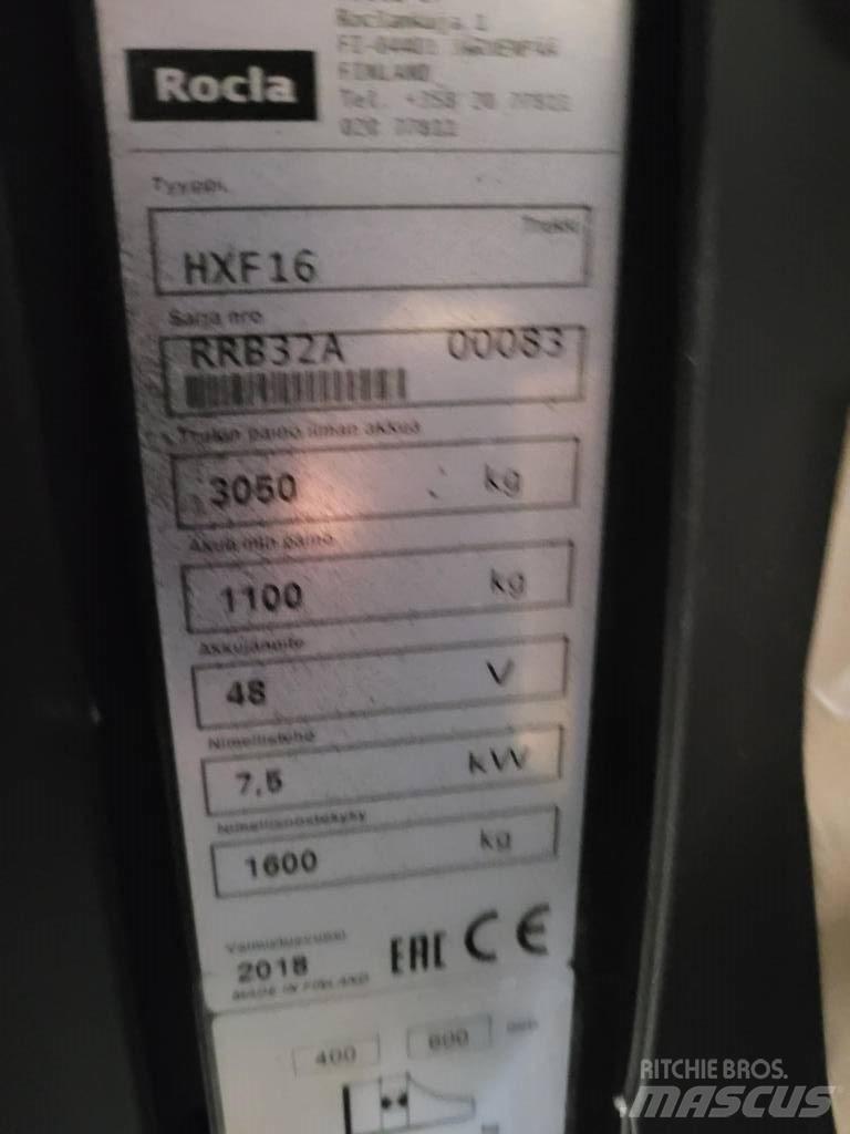 Rocla HXF16 Šakiniai krautuvai su prailgintu keltuvu