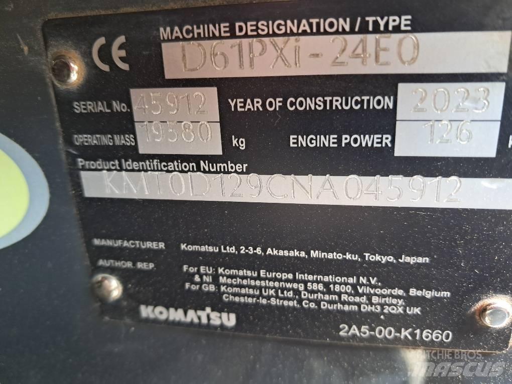 Komatsu D61PXI-24E0 Vikšriniai buldozeriai