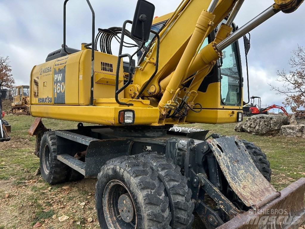 Komatsu PW 160-7E0 Ratiniai ekskavatoriai