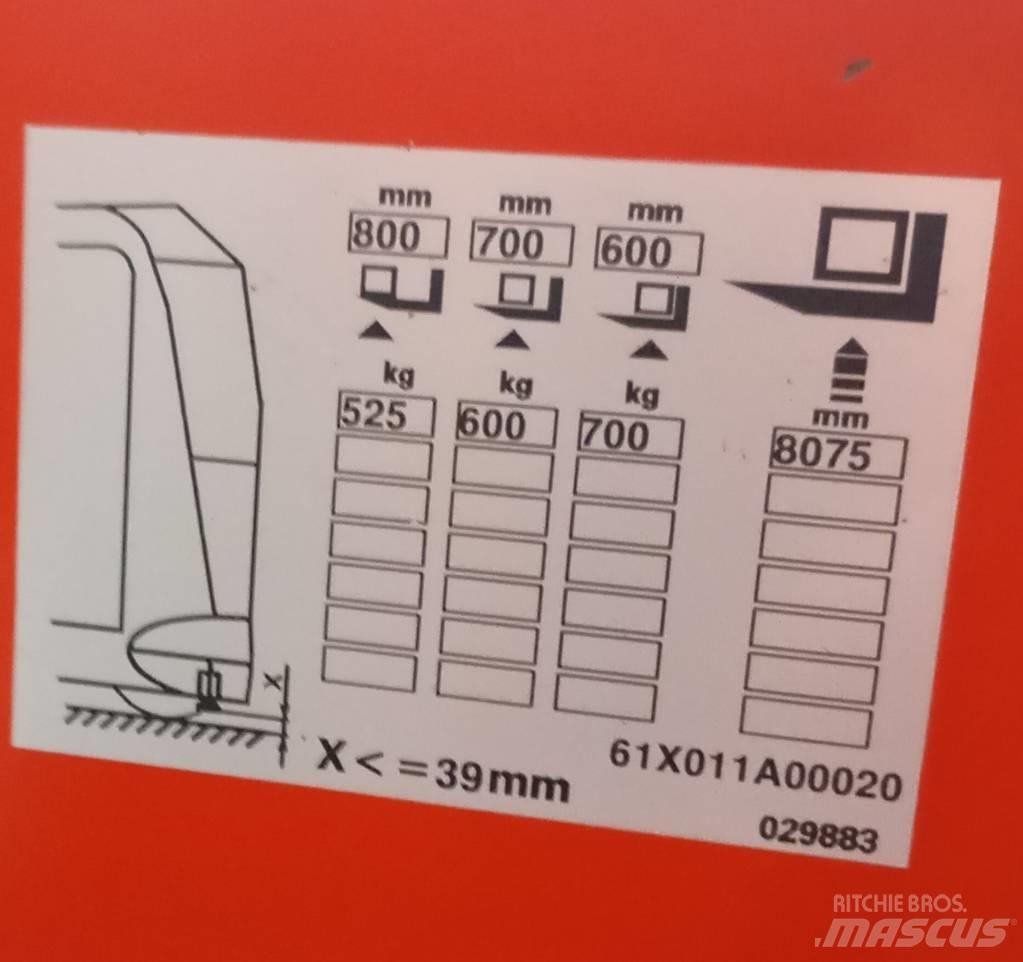 Linde K 011 Šakiniai krautuvai su prailgintu keltuvu
