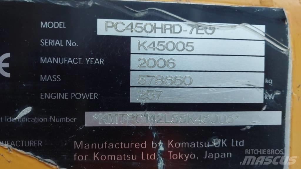 Komatsu PC450HRD-7E0 Griovimo ekskavatoriai