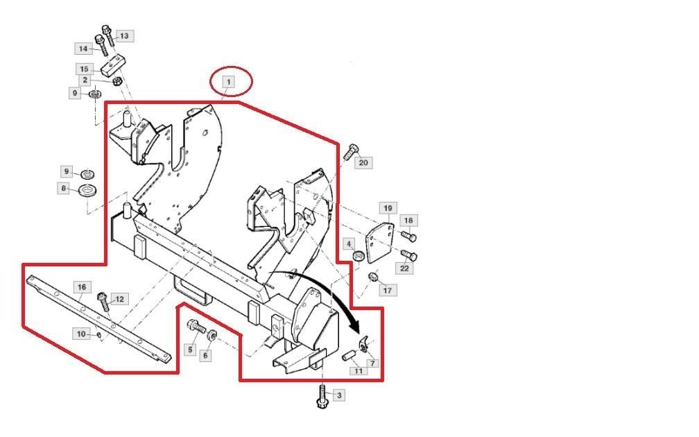 John Deere AXE10820 Šieno ir pašarų ruošimo mašinų priedai
