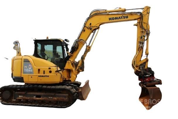 Komatsu PC 118 MR-8 Sijos ir savivarčiai