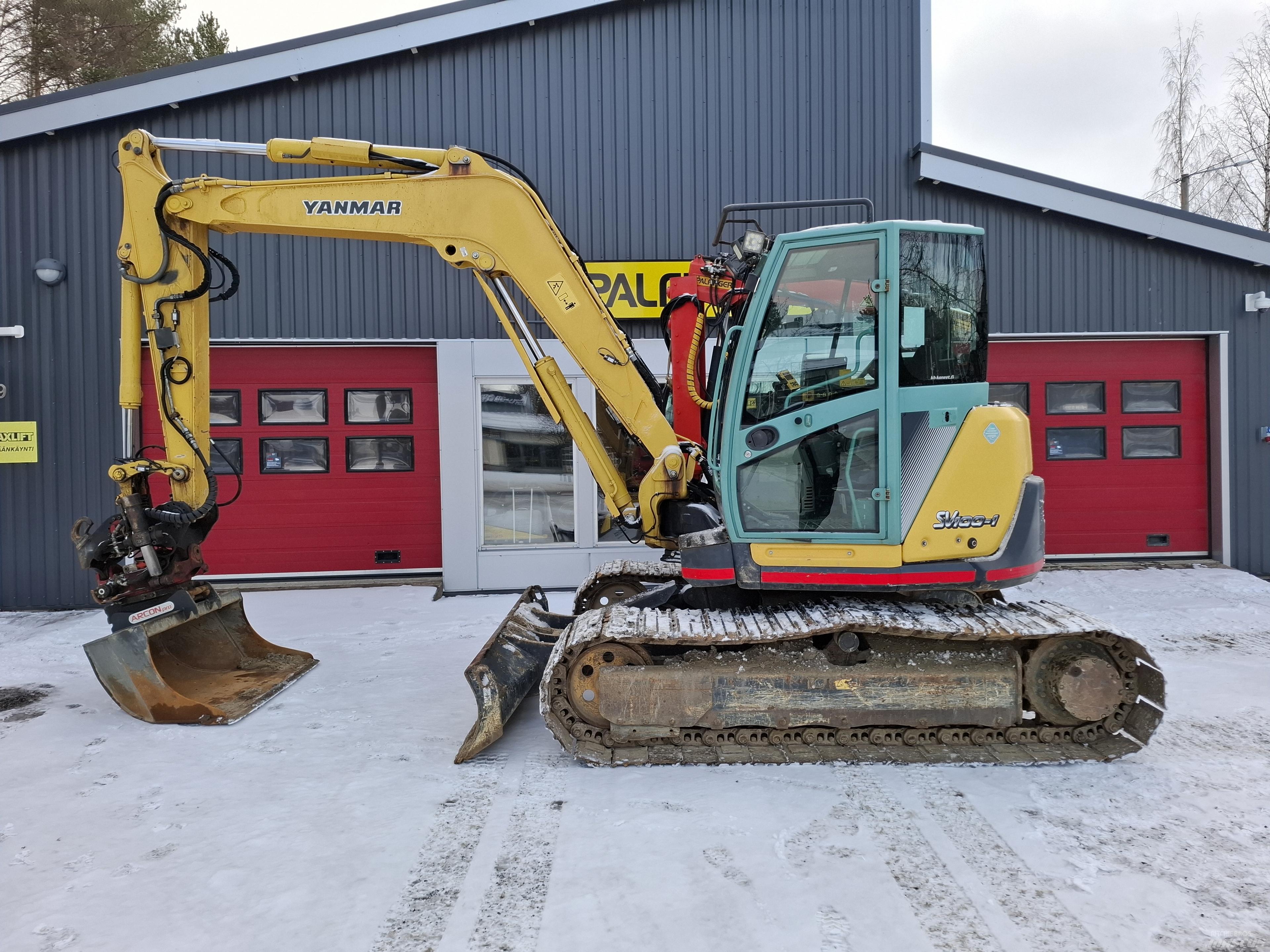 Yanmar SV100-1A Vidutinės galios ekskavatoriai 7-12 t