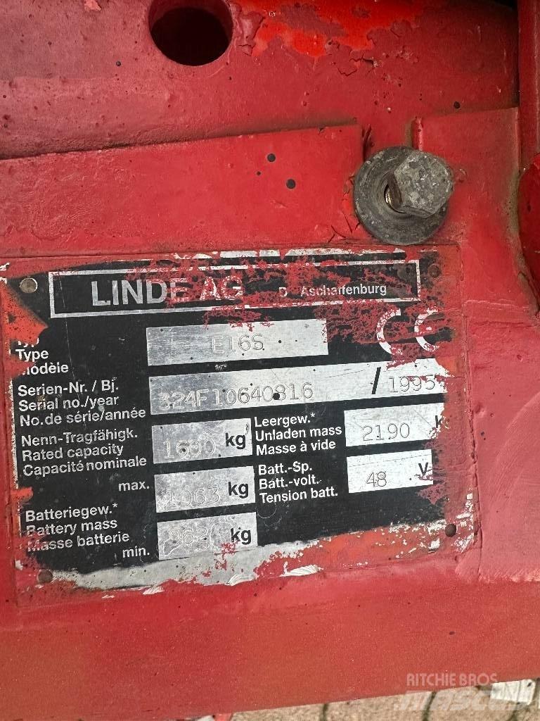 Linde E 16 S Elektriniai šakiniai krautuvai