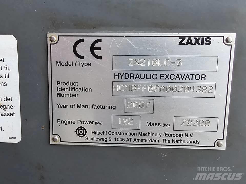 Hitachi ZX 210 LC-3 Vikšriniai ekskavatoriai
