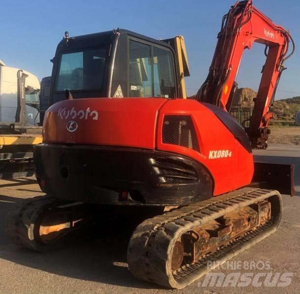 Kubota KX 080-4 Vidutinės galios ekskavatoriai 7-12 t