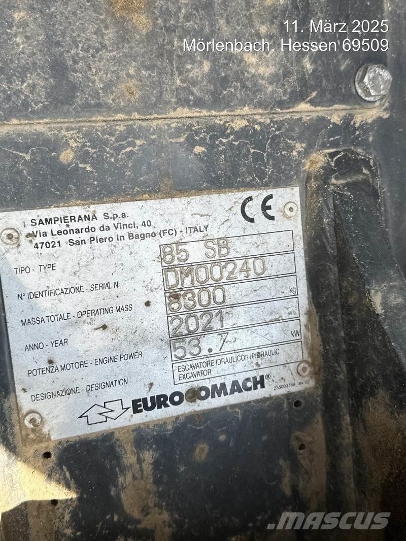 Eurocomach 85SB Mini ekskavatoriai < 7 t