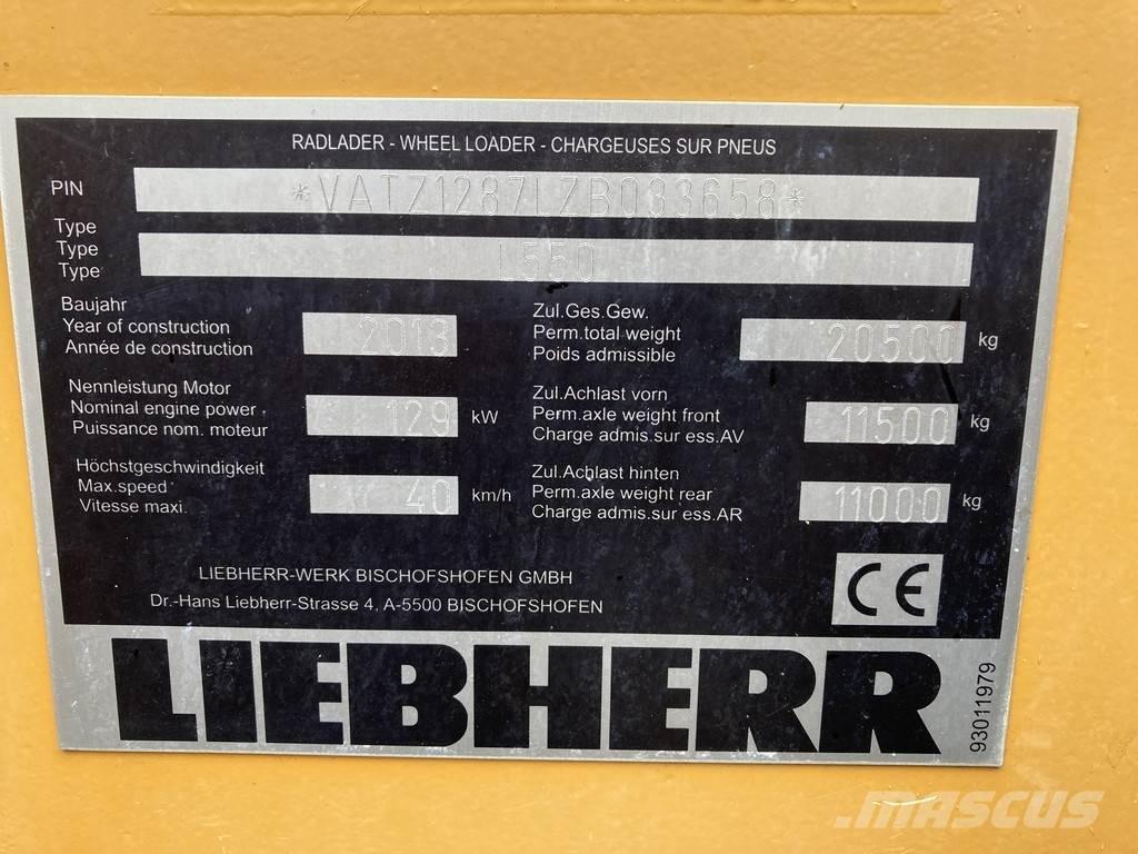 Liebherr L 550 Naudoti ratiniai krautuvai