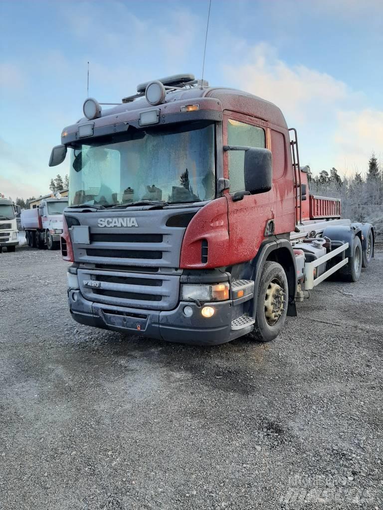 Scania P 420 Konteinerių nuožulnaus pakėlimo ant platformos krautuvai