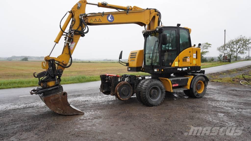 Hydrema MX 16 Rail Ratiniai ekskavatoriai