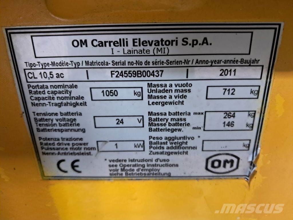 OM CL 10.5ac Rankiniai vėžimėliai