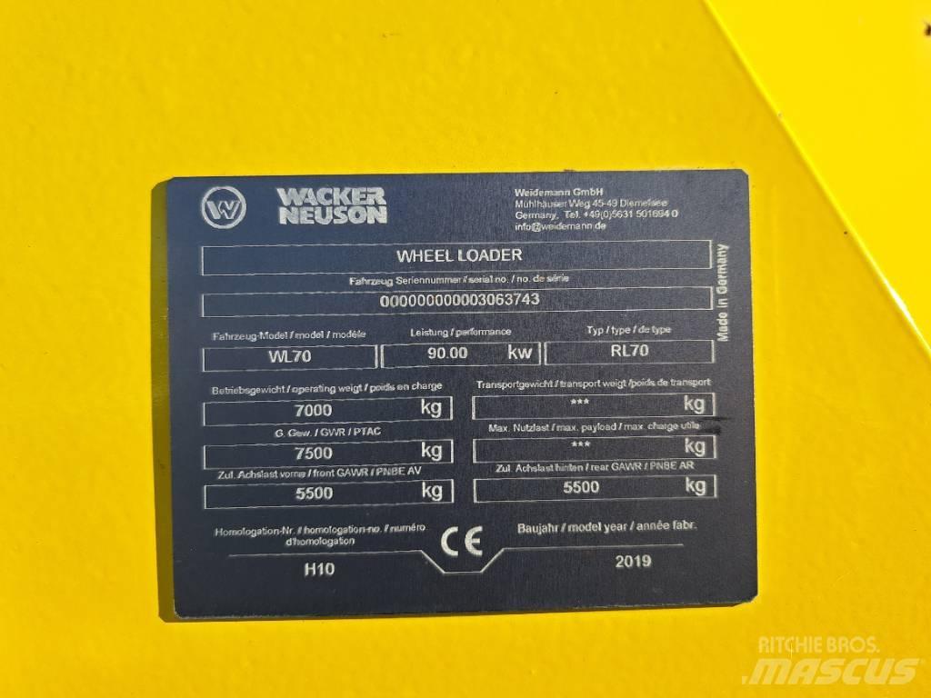 Wacker Neuson WL70 Naudoti ratiniai krautuvai