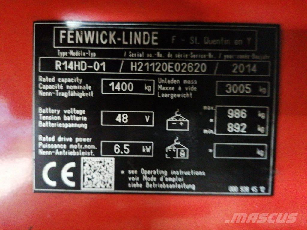 Linde R14HD-01 Šakiniai krautuvai su prailgintu keltuvu