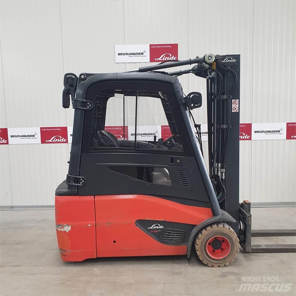 Linde E18L Elektriniai šakiniai krautuvai