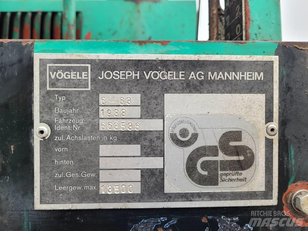Vögele Super 1500 Asfalto klotuvai