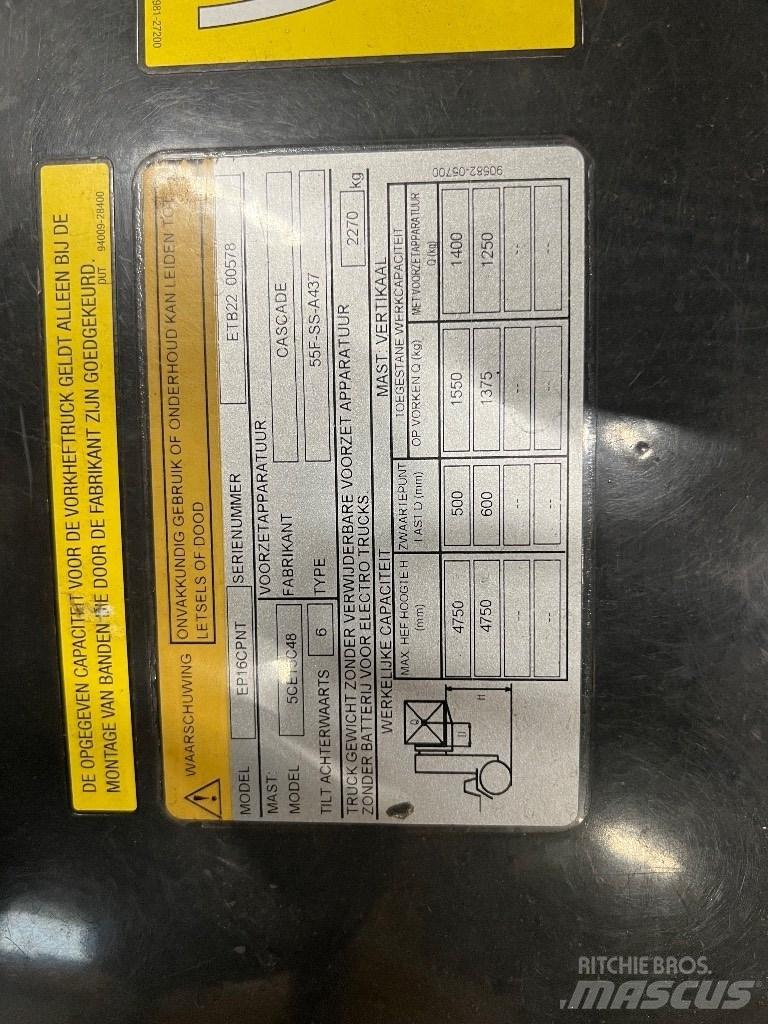 CAT EP16 CPNT Elektriniai šakiniai krautuvai