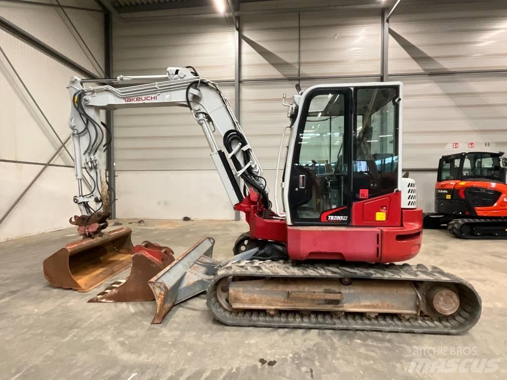 Takeuchi TB 280 FR Vidutinės galios ekskavatoriai 7-12 t