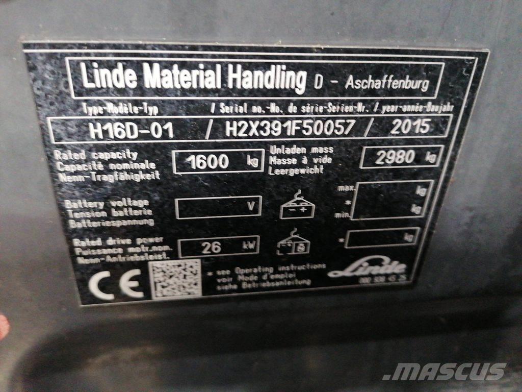 Linde H16D-01 Dyzeliniai krautuvai