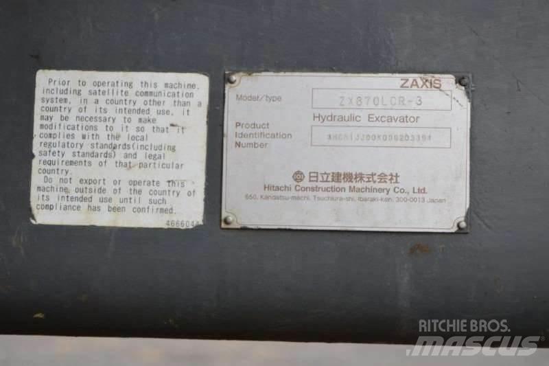 Hitachi ZX870 Mini ekskavatoriai < 7 t