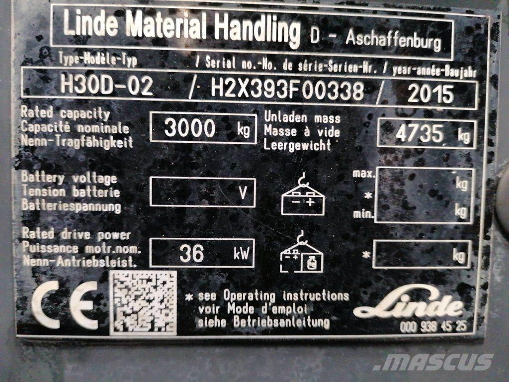 Linde H30D-02 Dyzeliniai krautuvai