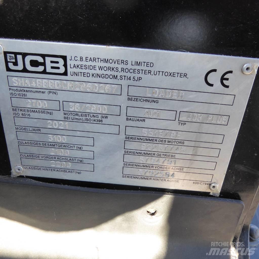 JCB 403 plus Naudoti ratiniai krautuvai