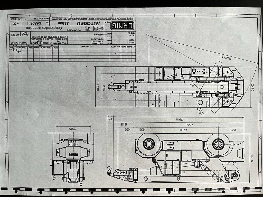 Ormig 33 TMBP Kiti kranai