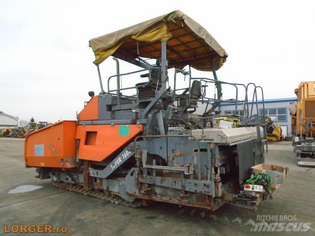 Vögele Super 1600 Asfalto klotuvai