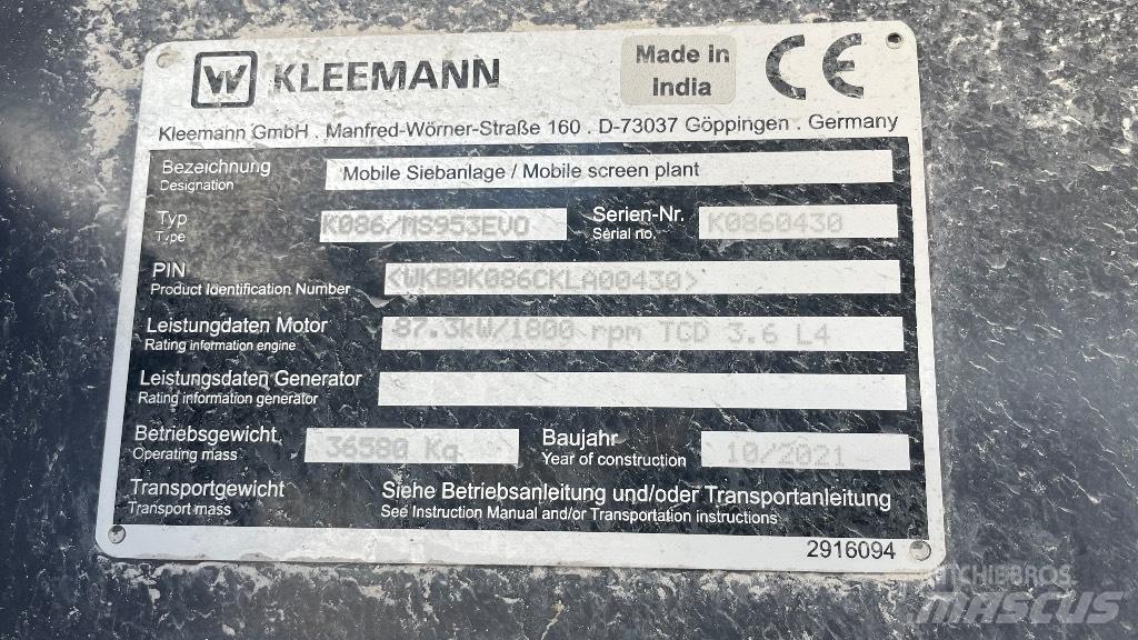 Kleemann 953 Sietai