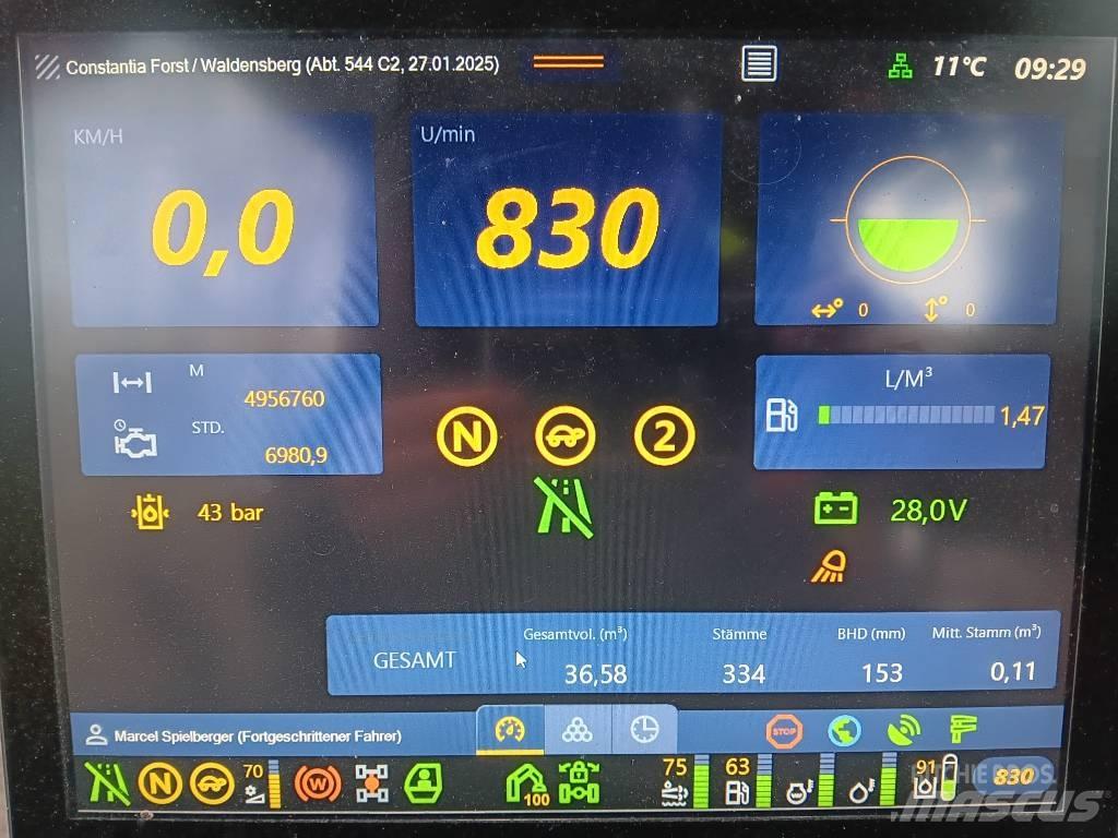 Komatsu 901 XC Miško technika (Harvesteriai)