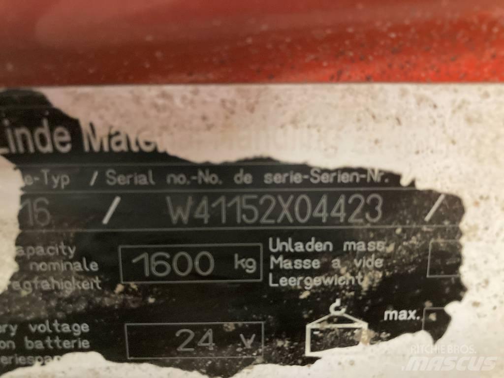 Linde T16/1152 Mažų aukščių keltuvai