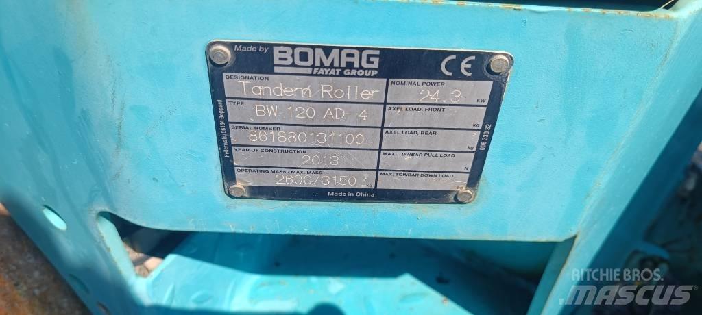 Bomag BW 120 AD-4 Porinių būgnų volai