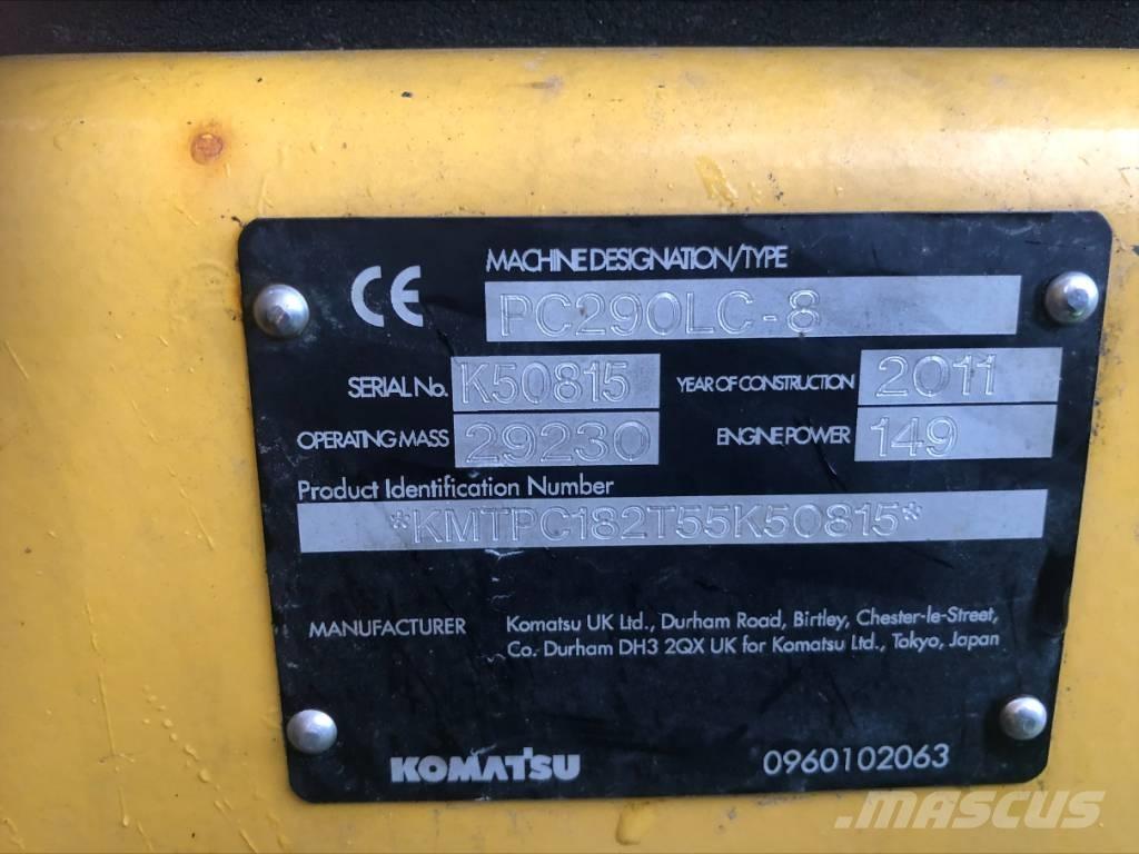 Komatsu PC 290 LC-8 Vikšriniai ekskavatoriai
