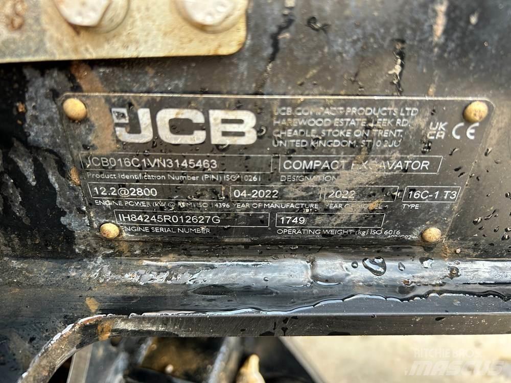 JCB 16C-1 Mini ekskavatoriai < 7 t