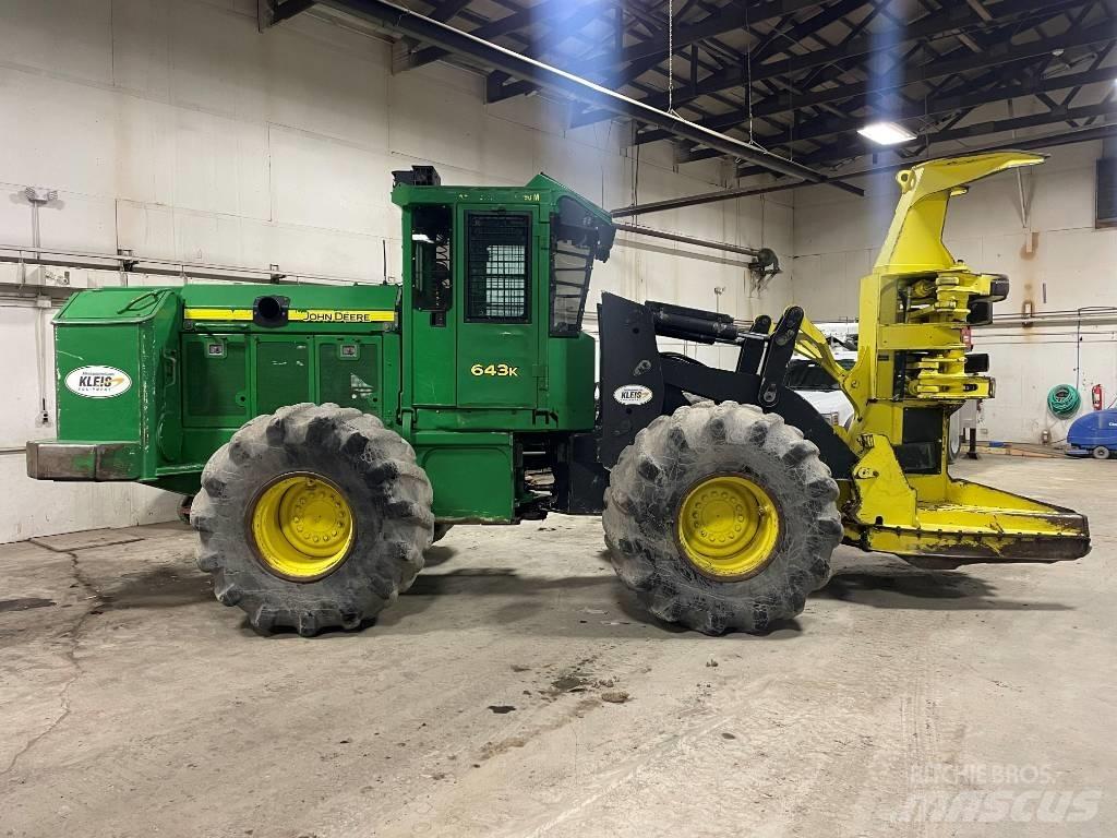 John Deere 643 K Miško pjovimo technika