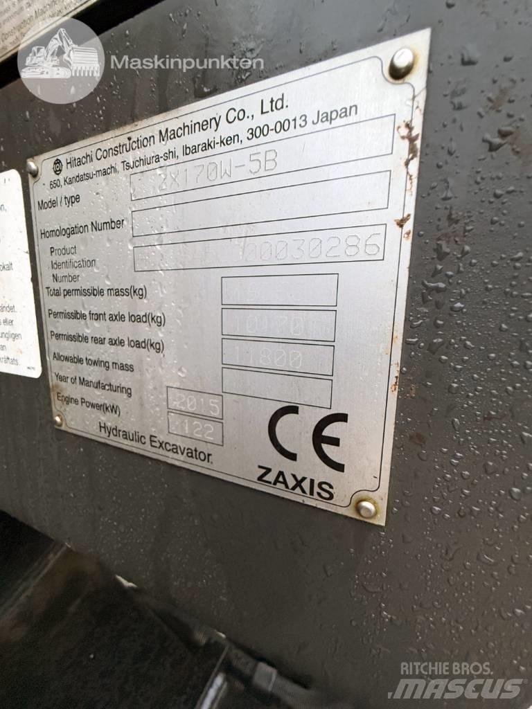 Hitachi ZX 170 W-5 B Ratiniai ekskavatoriai