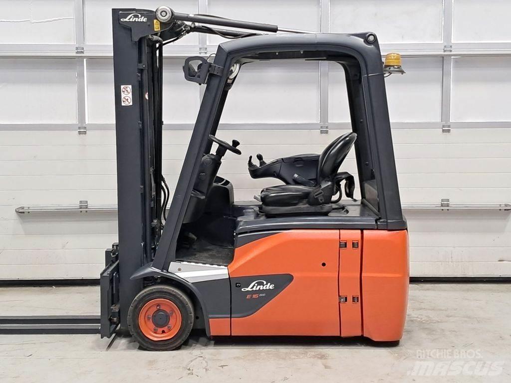 Linde E16-02 Elektriniai šakiniai krautuvai