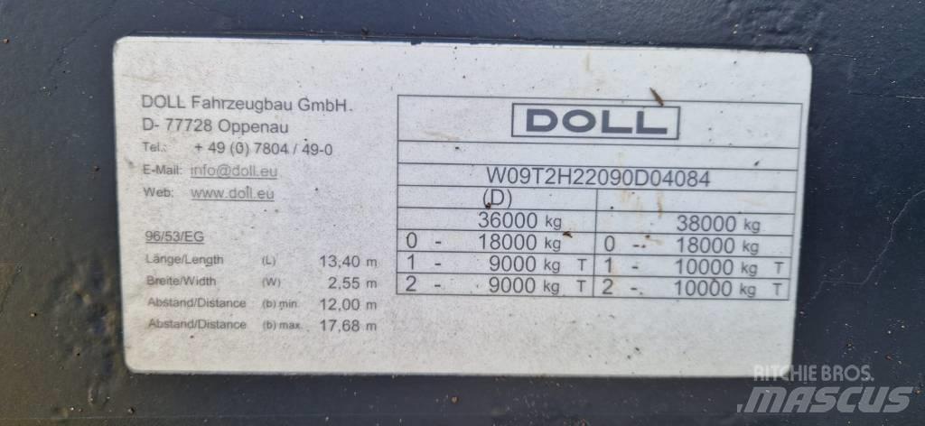 Doll T2H Žemo iškrovimo puspriekabės