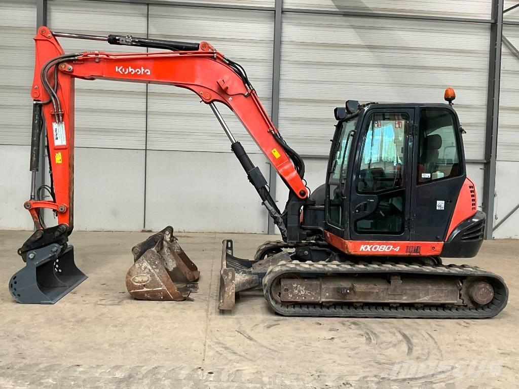 Kubota KX 080-4 Vidutinės galios ekskavatoriai 7-12 t