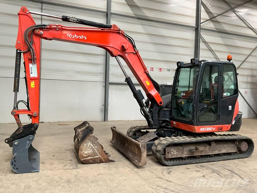 Kubota KX 080-4 Vidutinės galios ekskavatoriai 7-12 t