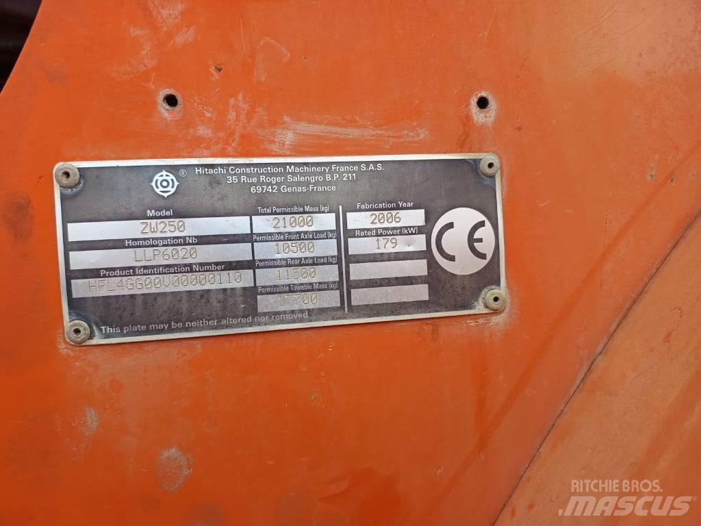 Hitachi ZW 250 Naudoti ratiniai krautuvai