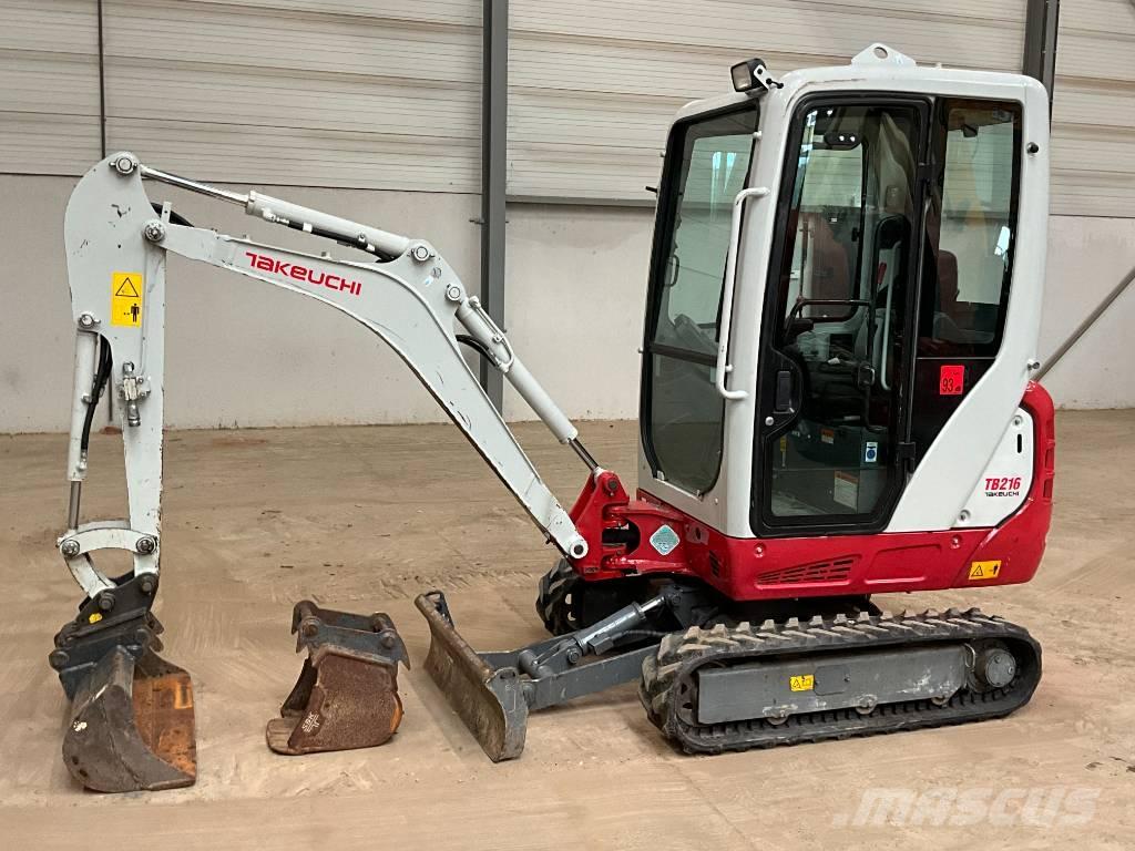 Takeuchi TB 216 Mini ekskavatoriai < 7 t