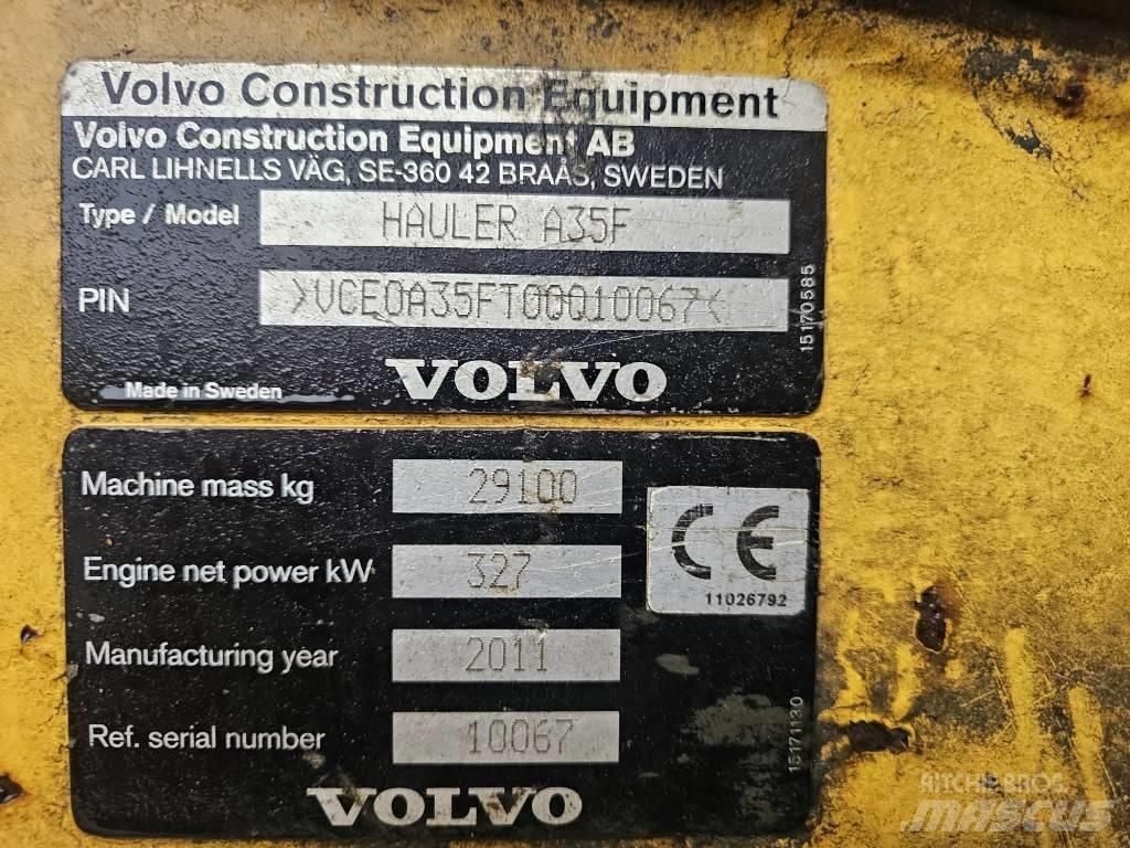 Volvo A 35 F Karjeriniai savivarčiai