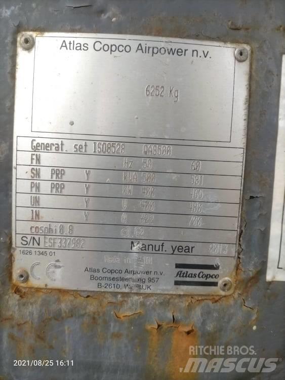 Atlas Copco QAS 500 Dyzeliniai generatoriai