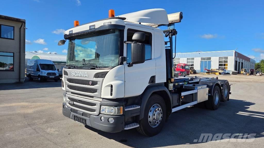 Scania P410 6X2 Sunkvežimiai su keliamuoju kabliu