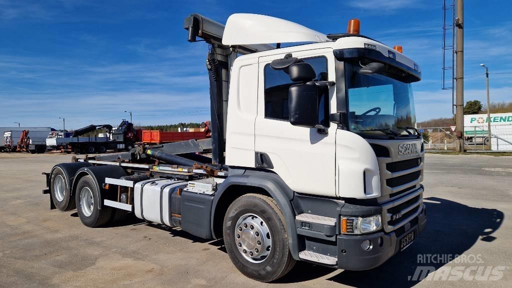 Scania P410 6X2 Sunkvežimiai su keliamuoju kabliu