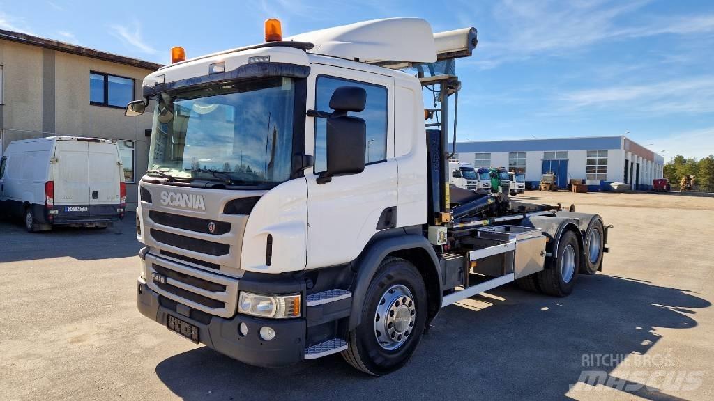 Scania P410 6X2 Sunkvežimiai su keliamuoju kabliu