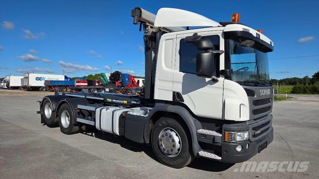 Scania P410 6X2 Sunkvežimiai su keliamuoju kabliu