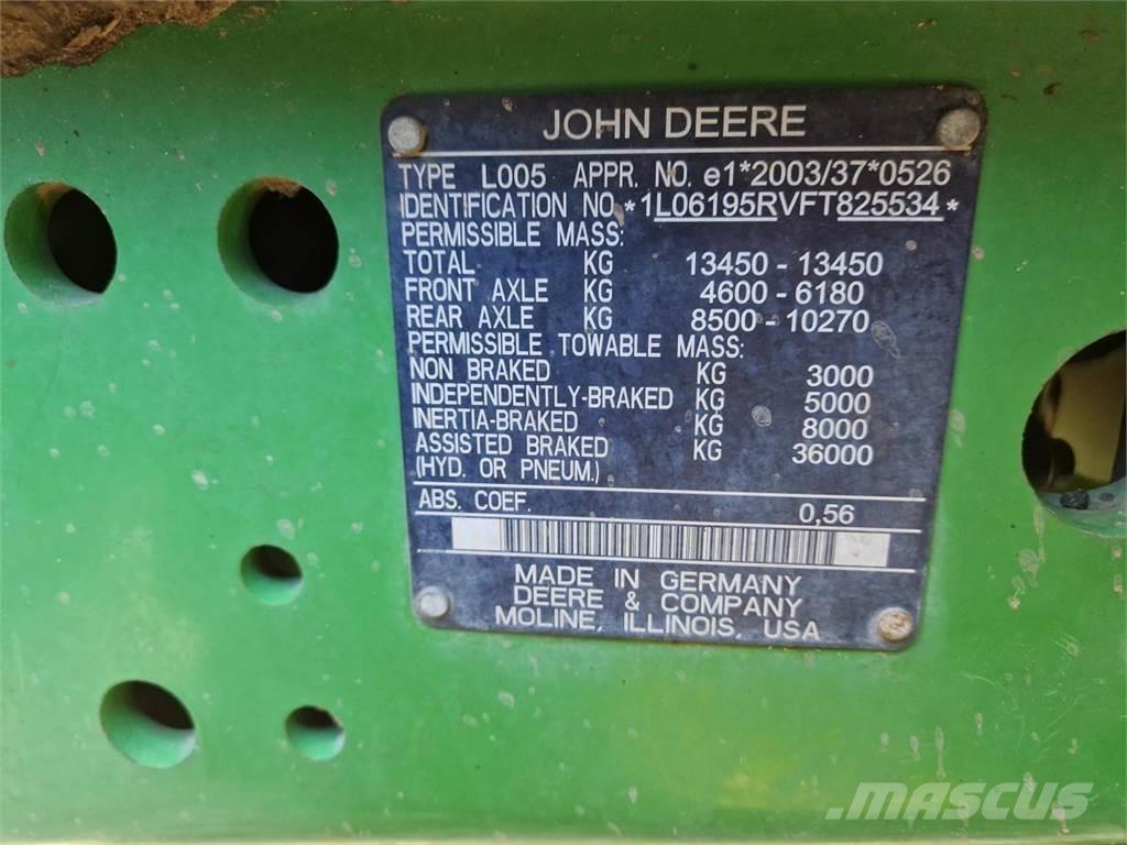 John Deere 6195R Traktoriai