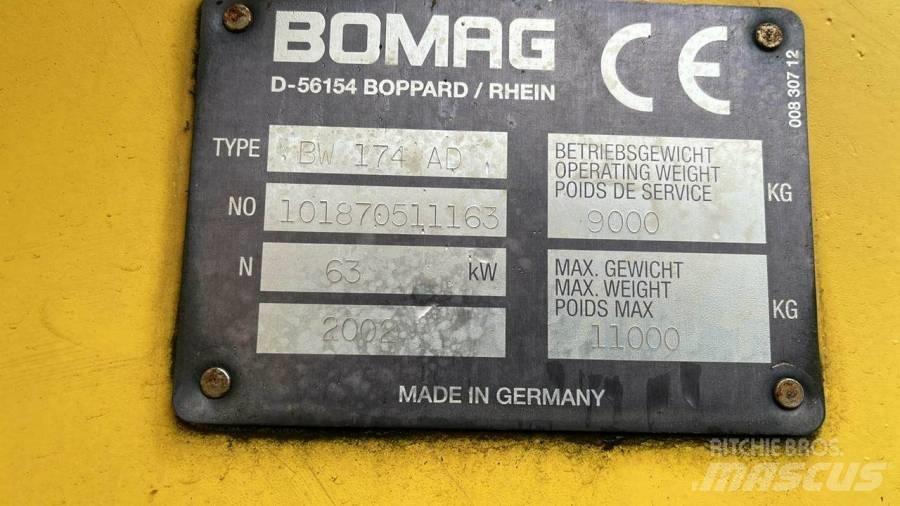 Bomag BW174 AD Porinių būgnų volai